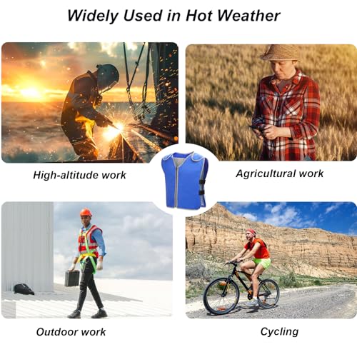 Ice Vest, Cooling Vest for Men & Women with 26 PCS Ice Packs, Adjustable Cool Vests for Working Hot Weather