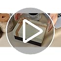 Threlaco Flower Pillar Candle Sculptured Ribbed Pillar Candle 3.8 x 2.6 inch Handmade Soy Wax Aesthetic for Wedding Gift B...