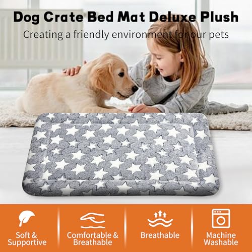 Dog Bed Mat – Soft & Comfortable Dog Kennel Pad for Crate – Durable Crate Bed & Mat for Dogs & Cats – Ideal for Crate, Ken...