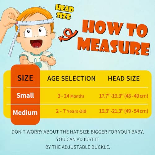 Toddler Baby Sun Hat Kids Summer Beach Essentials Adjustable Beach Hats with Bucket Wide Brim for Boys Girls Age 0-14 Years