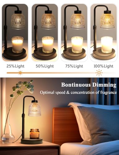 Yohonk Candle Warmer Lamp with Timer Dimmable, Adjustable Lamp Candle Warmer, Birthday Gifts for Women Mom, Wax Warmer Lam...