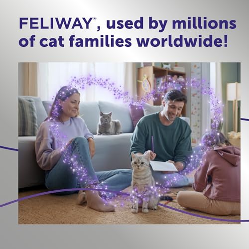 FELIWAY® Optimum 30 Day Cat Calming Plug In Pheromone Diffuser Starter Kit, 48ml - Helps Reduce Common Signs of Stress in ...