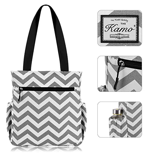 KAMO Floral Tote Bag - Waterproof Lightweight Handbags Travel Shoulder Bag for Hiking Yoga Gym Swimming Travel Beach