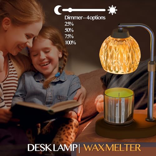 MimamsaCam Candle Warmer, Candle Warmer Lamp with Timer/Dimmer,Wax Melt Warmer for Bedroom décor, Gift for Mom, Height Adj...