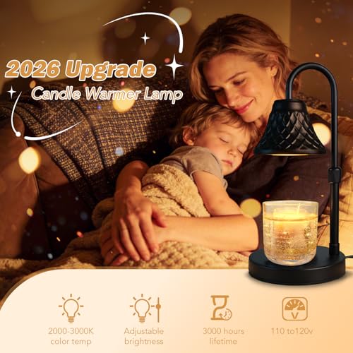 Banbanda Adjustable Candle Warmer Lamp with Timer: Birthday Gifts for Women fits All Candle Jar Home Decor - Wax Warmer fo...