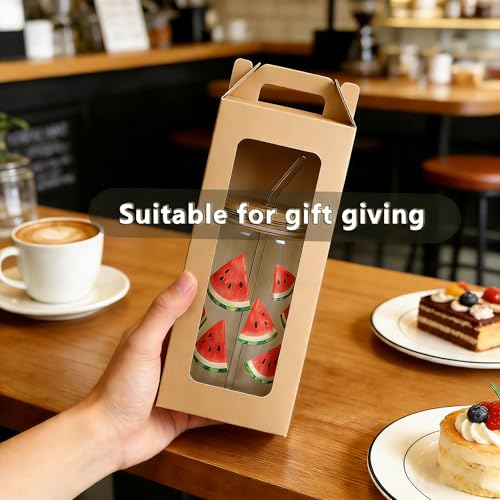 25Pcs Tumbler Gift boxes for glass cup with Handle for 16oz 18oz 20oz Sublimation Glass, Cup boxes for packaging 16oz,Drin...