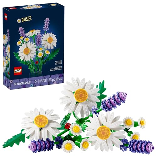 LEGO Botanicals Daisies Building Toy - Artificial Flowers Crafting Kit for Girls & Boys, Ages 9+ - Kids Room Decor for Boo...