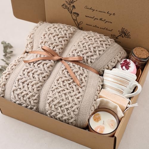 CASTATEO Cozy Care Package for Women – Warm & Comforting Thinking of You Gift Box for Birthday,BES Friend Gift, Get Well S...