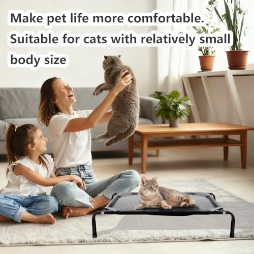Newly Upgraded Elevated Cat Beds for Indoor - Washable Material, Comfortable Elevated Design for Cats, Ideal for Indoor Us...