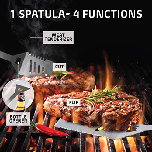 Kaluns Grilling Accessories, Dad Gifts for Fathers Day, Mothers Day Grilling Gifts, Heavy Duty Stainless Steel BBQ Tool Se...