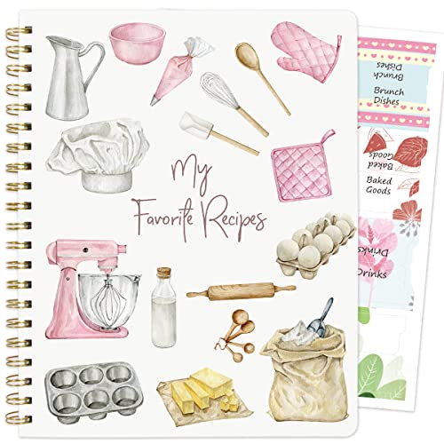 ceiba tree Blank Recipe Book to Write in Your Own Recipes Notebook Cookbook Journal 8.5 x 11 inch with Stickers Gift Ideas...