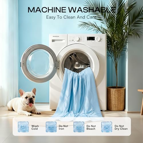 Luciphia Premium Cooling Dog Blanket Washable Q-MAX>0.5 Small Medium Large Pet Mat Puppy Cat Self-Cooling Soft Breathable ...