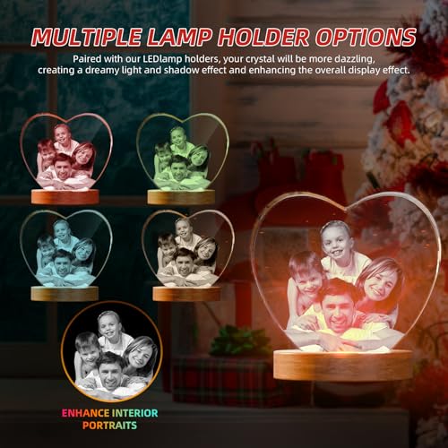 Artmosphere 3D Crystal Photo, Personalized Mothers Day Gifts for Mom, Women, Wife, Her, Him, Men, Husband, Grandma, Great ...