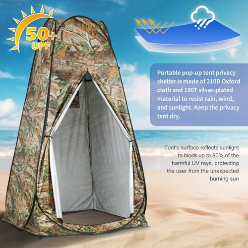 UMIKOOL DIRECT Pop Up Pod Changing Room Privacy Tent, Portable Outdoor Shower Tent, Camp Toilet, Rain Shelter for Camping,...
