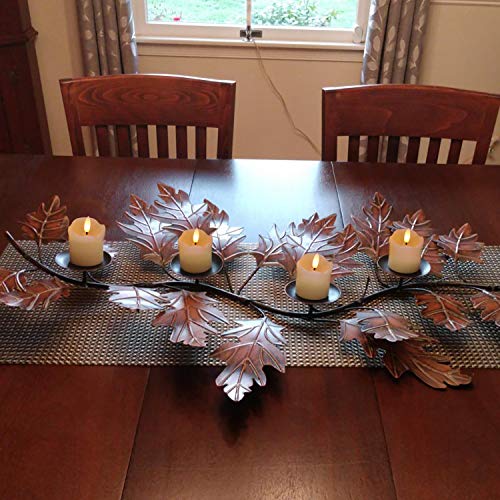 Homemory Flameless Votive Candles with Timer, 2" x 2" Real Wax, 400+Hour Realistic Black Wick Battery Operated Candles, Se...