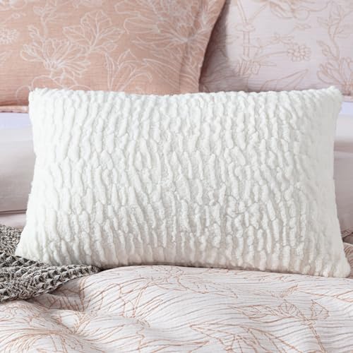 Chezmoi Collection Katrina 6-Piece Floral Comforter Set King Size, White/Coral, Soft Jacquard Textured Lightweight Bedding...
