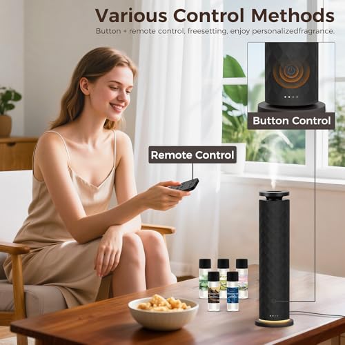Hotel Scent Diffuser, Waterless Scent Diffuser for Home, Quiet Operation, Suitable for Living Rooms, Offices, and Hotels,C...