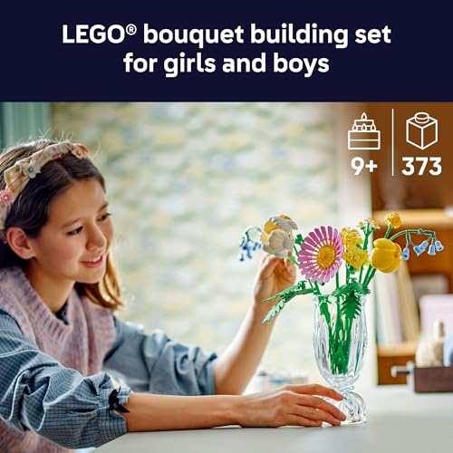 LEGO Botanicals Petite Sunny Bouquet Building Toy - DIY Floral Arrangement for Girls & Boys, Ages 9+ - Gift for Birthdays...