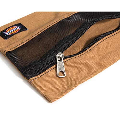 Dickies Set of 3 Small Canvas Utility Pouches, Zippered, for Organizing Small Tools and Fasteners, Grey/Tan/Black