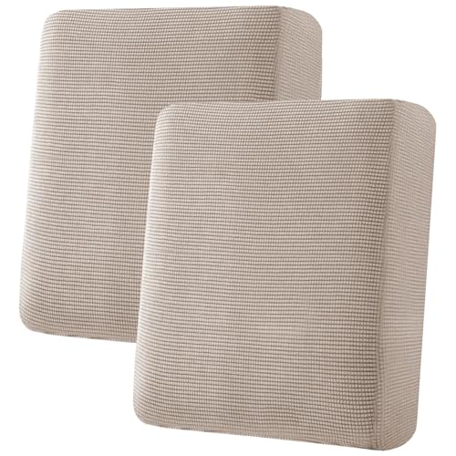 H.VERSAILTEX Super Stretch Individual Seat Cushion Covers Sofa Covers Couch Cushion Covers Slipcover Sets Thick Jacquard T...