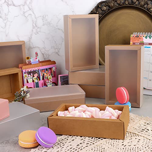 26 PCS Rectangle Drawer Kraft Boxes Small Cardboard Present Packaging Boxes for Party Favor Treats, Candy and Jewelry Craf...