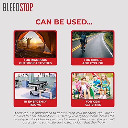 BleedStop™ First Aid Powder for Blood Clotting, Trauma Kit, Blood Thinner Patients, Camping Safety, and Survival Equipment...