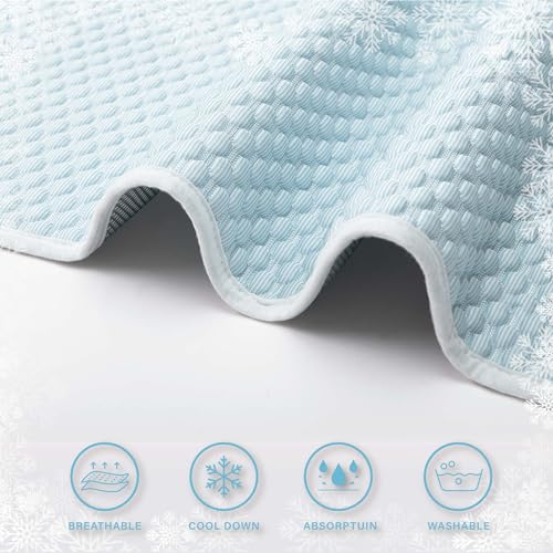 MICROCOSMOS Pet Cooling Mat & Sleeping Pad- Breathable Bubble Surface, EZ Clean. Keep Cooling for Pets, Kids and Adults in...