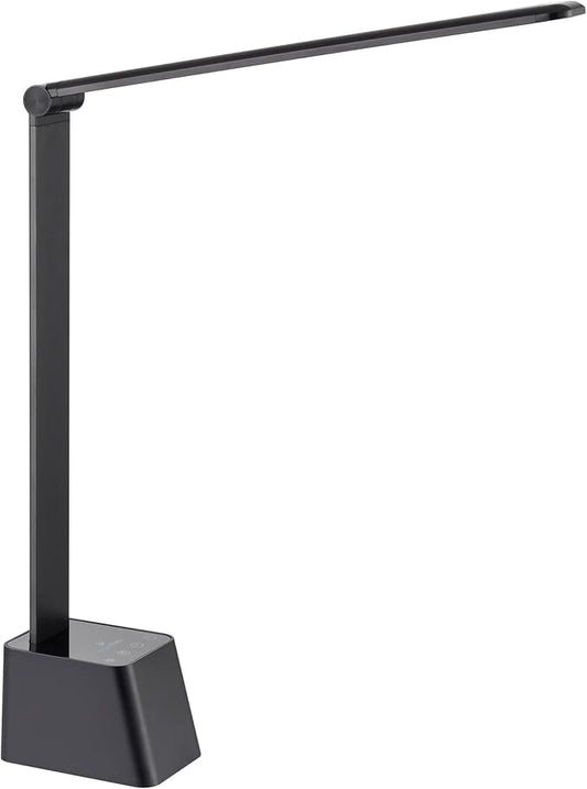 Ambertronix Minimalist LED Desk Lamp, 5 Lighting Modes, USB Charging Port, Aluminum Arms, Portable, Dimmable, Touch Contro...