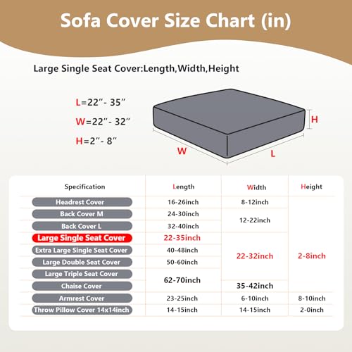 Yoovat Sofa Covers Soothing Home Sofa Covers Sofa Hero Covers Couch Cushion Covers for Dogs Stretch Couch Covers Slipcover...