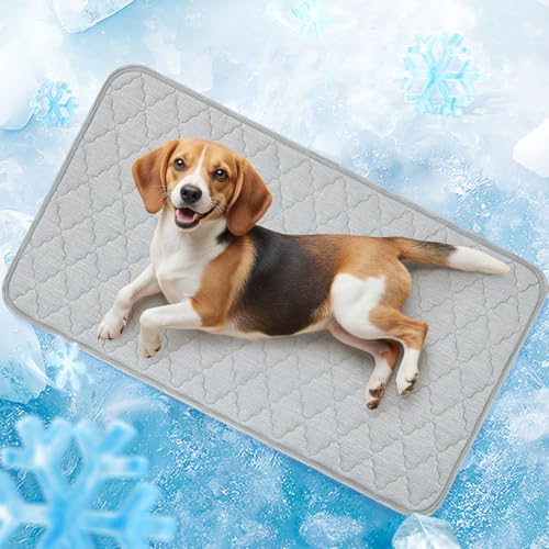 LOOBANI Dog Cooling Mat for Dogs 48"x28"- Dog Cooling Pad Durable, Cool Blanket Machine Washable, Medium Pet Cool Mat for ...