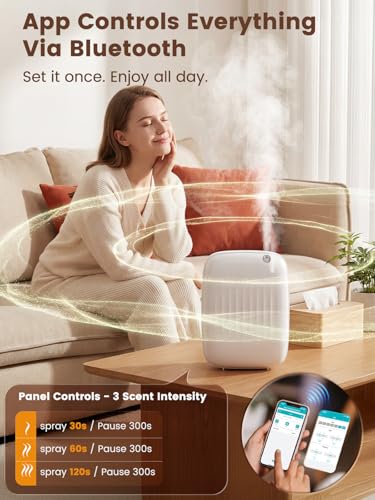 Ziweo Waterless Essential Oil Diffuser - Whole-Home Scent Cold Air Diffuser Up to 3000sq.ft for Large Home Office Hotel - ...