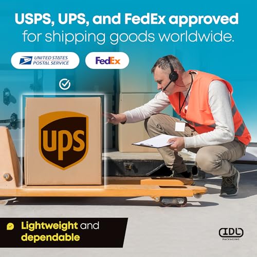Medium Moving & Shipping Boxes 18 x 12 x 8 inches (5-Pack) - Extra Strength 200 lb vs Regular - USA-Made Corrugated Durabl...