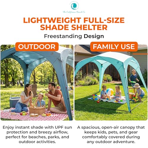 Pop ’N Go® Beach Canopy – Windproof, Beach Tent with Quick Setup, UV Shade, Lightweight & Portable Design – Perfect for Be...