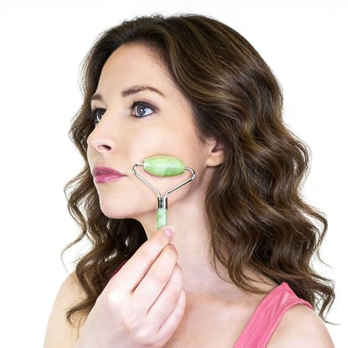 XIFEILOL Jade Roller and Gua Sha Set 2,Gua Sha Facial Tools,Face Roller,Jade Roller for Face,Guasha Tools for Face,Self Ca...