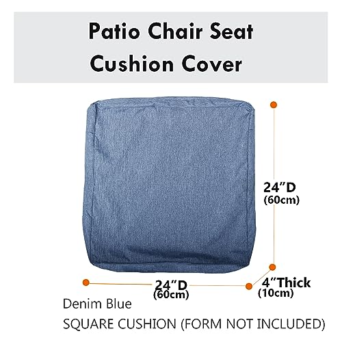 youngseahome Patio Seat Cushion Covers,Washable Slip Covers Replacement,Waterproof Outdoor Furniture Chair Cushion Pillow ...