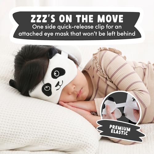 ecoZen Lifestyle Travel Neck Pillow with Eye Mask - Kids Travel Pillow for Sleeping - Toddler Travel Essential and Travel ...