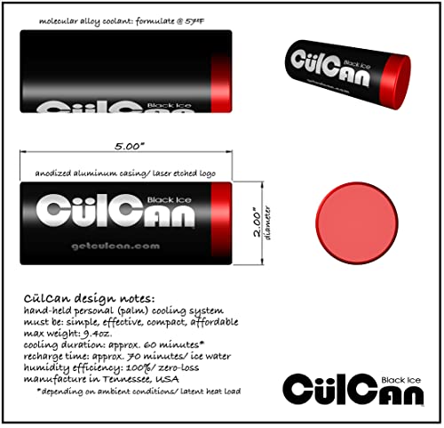 The CulCan by Black Ice Cooling. Unique Hand, Palm, and Body Cooling Device Helps You Cool Down Rapidly to Improve The Qua...