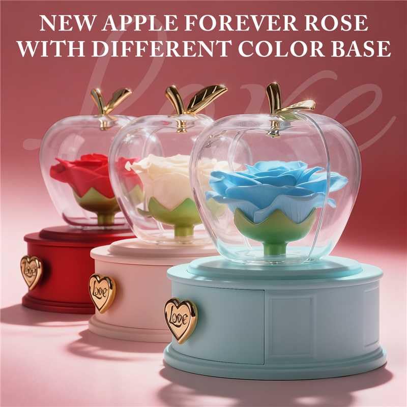 iceevery Preserved Real Rose with Necklace,Preserved Roses with Necklace,Forever Roses,Preserved Flowers, Gifts for Mom,Ro...