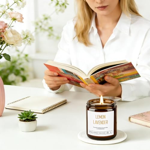 Candles for Home Scented - 42oz Soy Wax Candles Non Toxic, Spring Scented Candles with Lavender, Coconut, Jasmine, Sage, L...