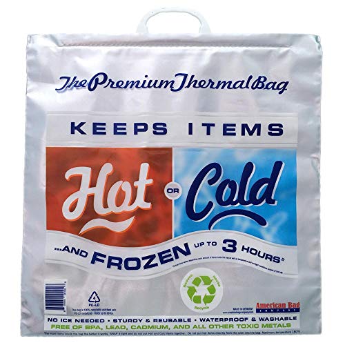 PINSUKO Insulated Bag, Lightweight, Waterproof, Reusable, 100% Recyclable, Food Safe, Holds Up to 30 lbs