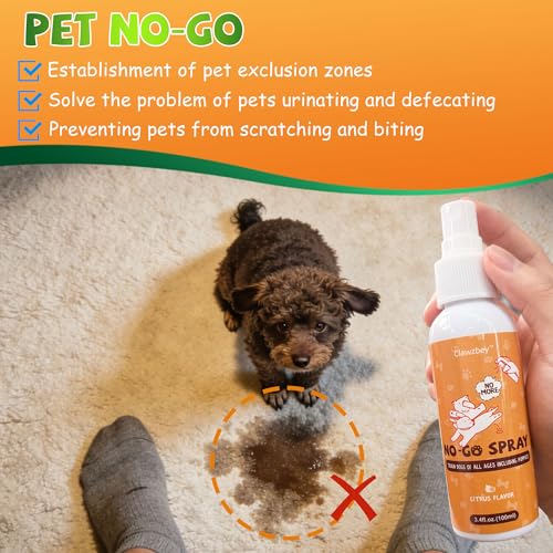 Clawzbey Dog Potty Training Spray Set, No-Go Spray & Here Potty Training Spray, Puppy Essentials, Stops Urination & Markin...