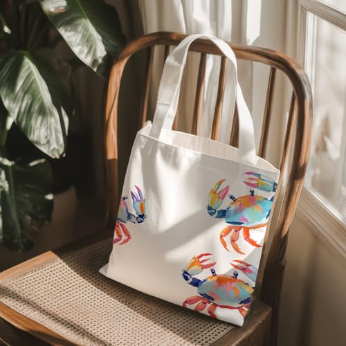 VIIJJUE Tote Bag Gifts for Women, Canvas Aesthetic Reusable Grocery Bags Shopping Bags