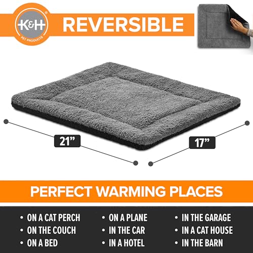 K&H PET PRODUCTS Self-Warming Cat Bed Pad, Self Heating Pad for Outdoor Cat Houses, Warming Mat for Indoor Pet Beds & Furn...