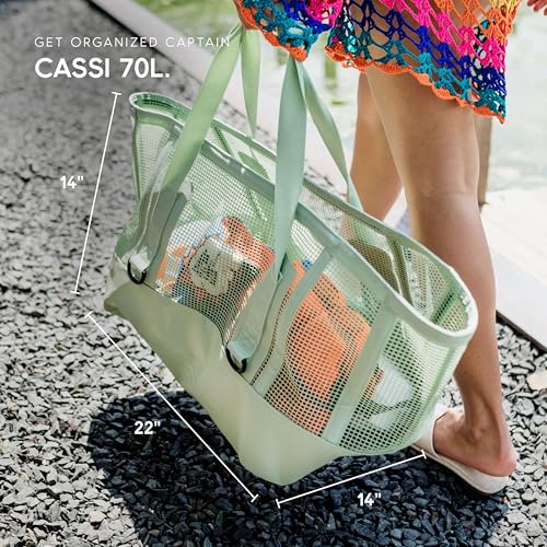 MISSION Boat Gear CASSI Heavy-Duty Outdoor Tote and Waterproof Marine-Grade Mesh Boat Bags