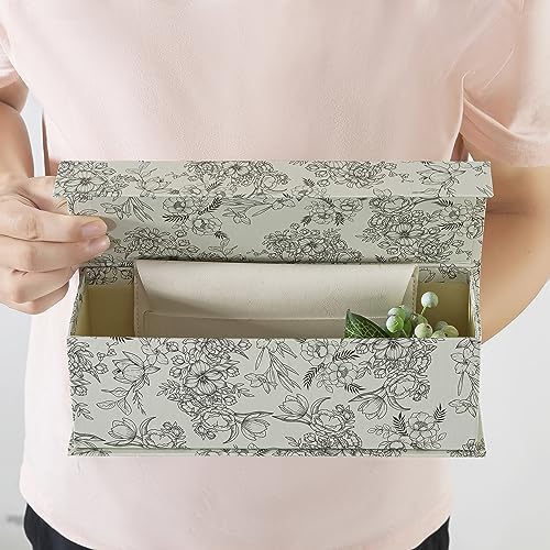 Soul & Lane Decorative Storage Boxes with Lids, Set of 3 Cardboard Boxes for Home Décor and Documents, Memory Organizers f...