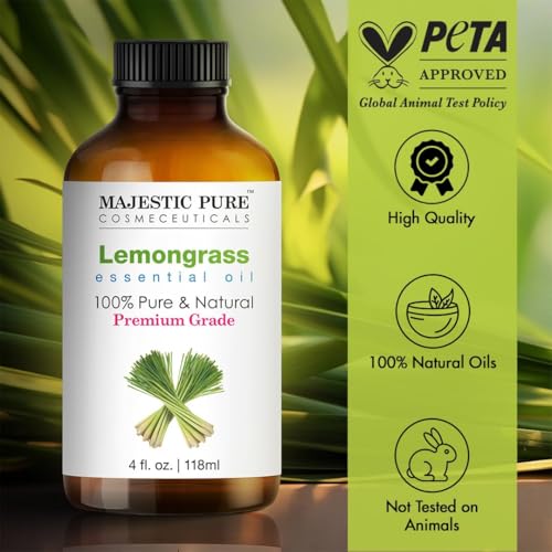 Majestic Pure Essential Oil with Glass Dropper - 100% Pure and Natural - Essential Oils for Diffuser, Aromatherapy, Soap a...