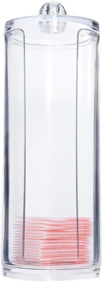 Kamay's Transparent Cotton Ball Pad Swabs Make Up Pads Dispenser Holder Organizer Container with lid Multifunction Acrylic...