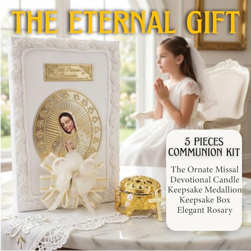 First Communion Bible and Candle - Biblia y Vela de Primera comunión para niña - Vela para Primera comunion niña - First C...