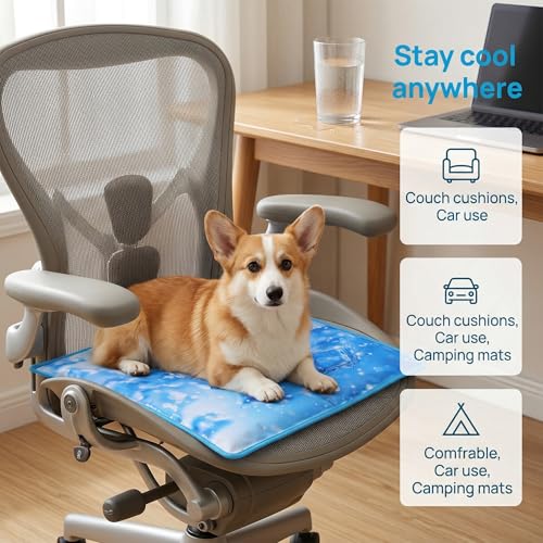 Boonmax Dog Cooling Mat, Universal Pet Cooling Pad, Double-Sided Durable Water-Resistant, Portable and Easy to Clean, Suit...