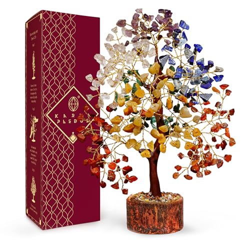 Chakra Tree of Life Birthday Gifts for Women, Sister, Friends, Handcrafted Healing Crystal Tree Bring Money, Luck to Home ...